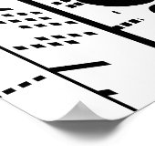 New York Couple's Kiss Poster (Ecke)