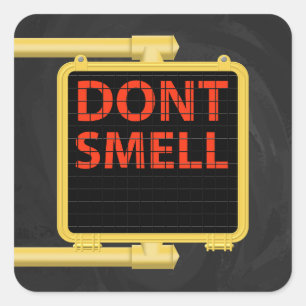 New York Crosswalk - Schildchen riechen Quadratischer Aufkleber