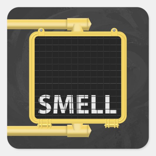 New York Crosswalk - Schildchen riechen Quadratischer Aufkleber (Vorderseite)