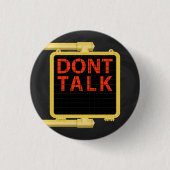 New York Crosswalk Sign Talk Button (Vorderseite)
