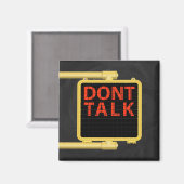 New York Crosswalk Sign Talk Magnet (Vorderseite/Rückseite)
