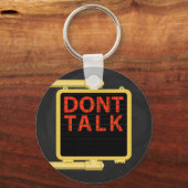 New York Crosswalk Sign Talk Schlüsselanhänger (Vorderseite)