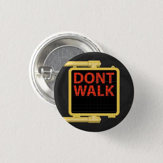 New York Crosswalk Sign Walk Button (Vorne & Hinten)