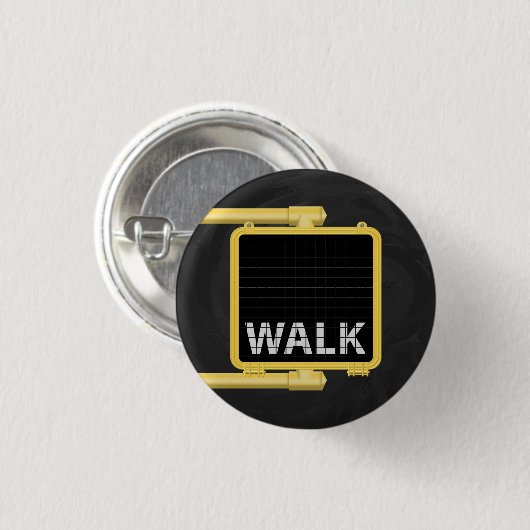New York Crosswalk Sign Walk Button (Vorne & Hinten)
