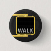 New York Crosswalk Sign Walk Button (Vorderseite)