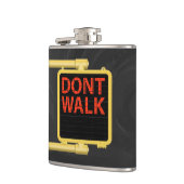 New York Crosswalk Sign Walk Flachmann (Links)