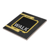 New York Crosswalk Sign Walk Fliese (Seite)