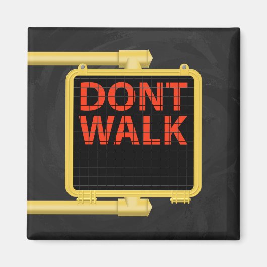 New York Crosswalk Sign Walk Magnet (Vorne)