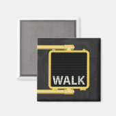 New York Crosswalk Sign Walk Magnet (Vorderseite/Rückseite)