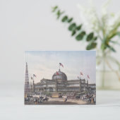 New York Crystal Palace Postkarte (Stehend Vorderseite)