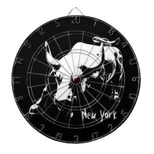 New York Dartboard New York Bull Statue Dartboard Dartscheibe
