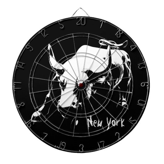 New York Dartboard New York Bull Statue Dartboard Dartscheibe (vorne)