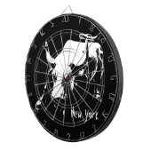 New York Dartboard New York Bull Statue Dartboard Dartscheibe (Vorderseite rechts)