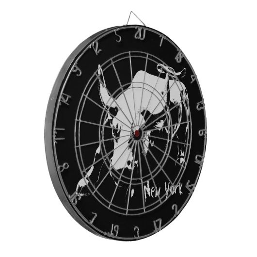 New York Dartboard New York Bull Statue Dartboard Dartscheibe (Vorderseite Links)
