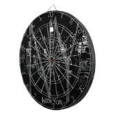New York Dartboard New York Cool NYC Dartboard Dartscheibe (Vorderseite rechts)