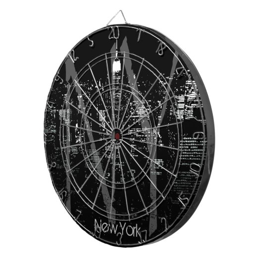 New York Dartboard New York Cool NYC Dartboard Dartscheibe (Vorderseite rechts)