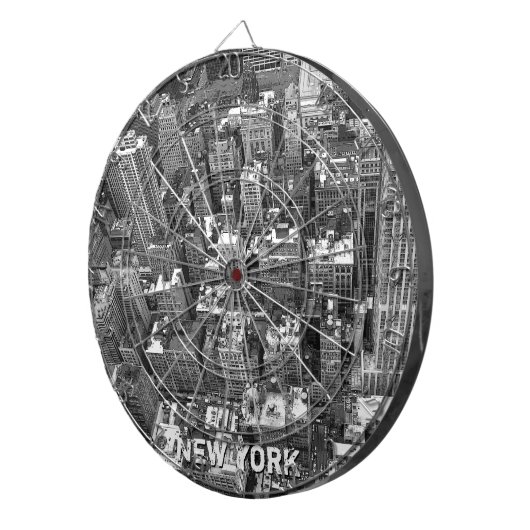New York Dartboard New York Souvenir Dartboard Dartscheibe (Vorderseite rechts)