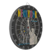New York Dartscheibe (Vorderseite Links)