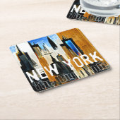 New York Das Abstrakte Bild von Big Apple Rechteckiger Pappuntersetzer (angewinkelt)
