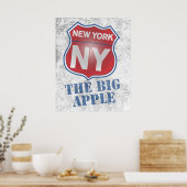 New York das Big Apple Schild Poster (Küche)