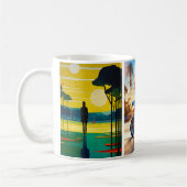 "New York, Das Herz der Ehrerbietung" Kaffeetasse (Links)