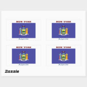 New York, der Empire State, Rechteckiger Aufkleber (Blatt)