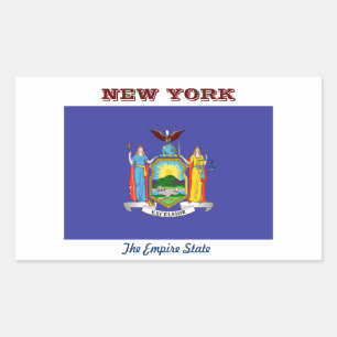 New York, der Empire State, Rechteckiger Aufkleber