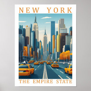 New York der Empire State USA Reiseort Poster