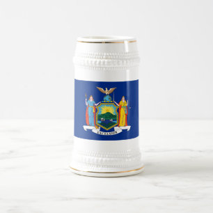 New York: Der Empire State, Zuhause Big Apple Flag Bierglas