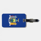 New York: Der Empire State, Zuhause Big Apple Flag Gepäckanhänger (Rückseite horizontal)