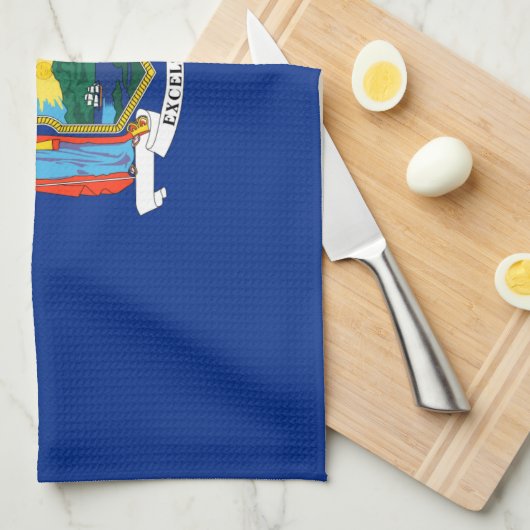 New York: Der Empire State, Zuhause Big Apple Flag Geschirrtuch (Viertel Falte)