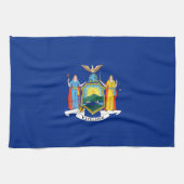 New York: Der Empire State, Zuhause Big Apple Flag Geschirrtuch (Horizontal)