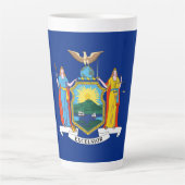 New York: Der Empire State, Zuhause Big Apple Flag Milchtasse (Vorderseite)