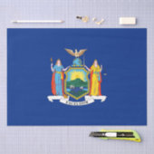 New York: Der Empire State, Zuhause Big Apple Flag Seidenpapier (Handwerk)
