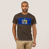 New York: Der Empire State, Zuhause Big Apple Flag T-Shirt (Vorne ganz)