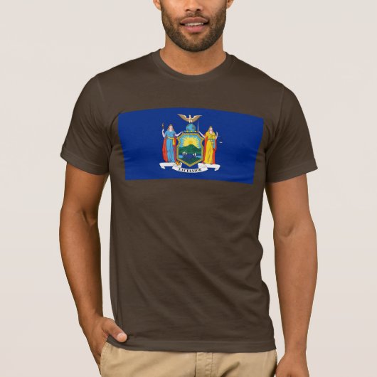 New York: Der Empire State, Zuhause Big Apple Flag T-Shirt (Vorderseite)