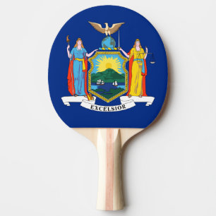 New York: Der Empire State, Zuhause Big Apple Flag Tischtennis Schläger