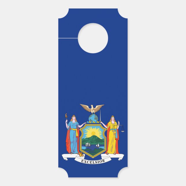 New York: Der Empire State, Zuhause Big Apple Flag Türanhänger (Vorderseite)