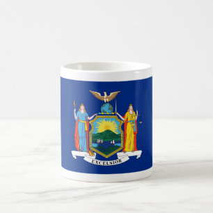 New York: Der Empire State, Zuhause Big Apple Flag Verwandlungstasse