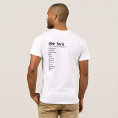 New York: Die Hauptstadt der Welt T-Shirt (Schwarz voll)