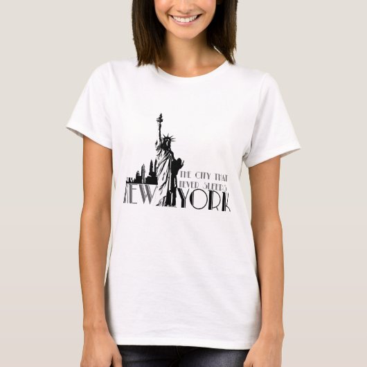 New York, die Stadt, die nie schläft T-Shirt (Vorderseite)