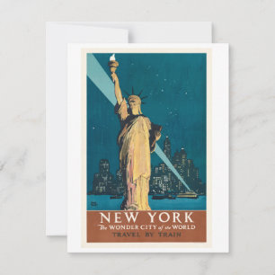 New York, die Wunderstadt der Welt, die mit Feiertagskarte