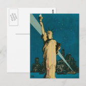 New York: Die Wunderstadt des Weltplakats Postkarte (Vorne/Hinten)