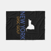 New York Disc Golf - Regionale Turnier-Geschenk Fleecedecke (Vorderseite (Horizontal))