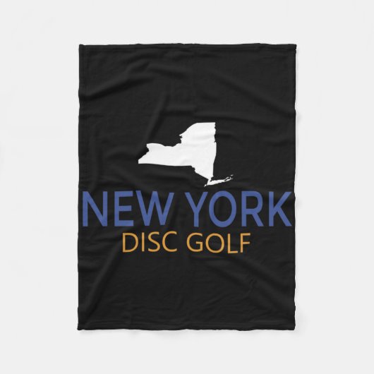 New York Disc Golf - Regionale Turnier-Geschenk Fleecedecke (Vorderseite)