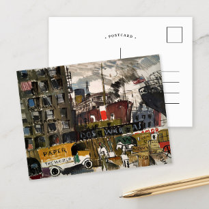 New York Docks   Joaquín Torres-García Postkarte