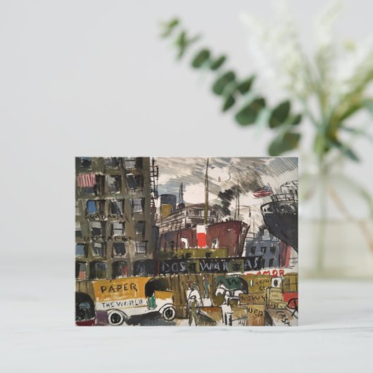 New York Docks | Joaquín Torres-García Postkarte (Stehend Vorderseite)