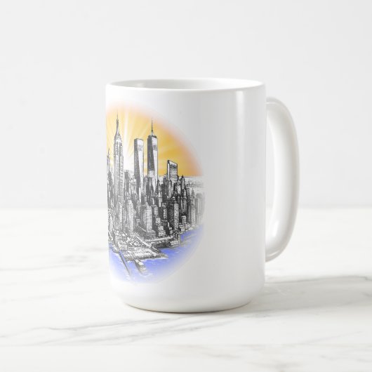 New York - Docks Kaffeetasse (VorderseiteRechts)