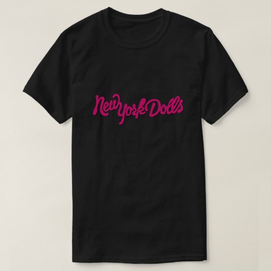 New York Doll's (Pink) Schlicht T-Shirt (Design vorne)