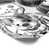 New York Dovers Liebeskarikaturenposter Poster (Ecke)